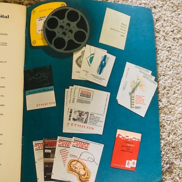 Vintage Medical Ephemera -Ethicon The Abdomen- Layers of Abdomen - Stitches 1968 - Picture 14 of 14